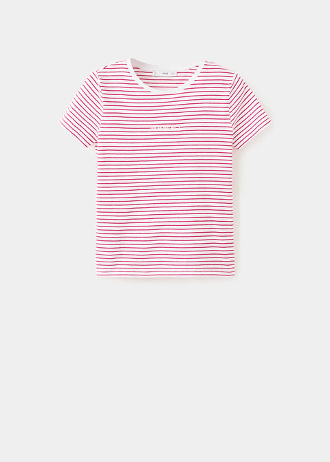 Mango t-shirt mangora in red