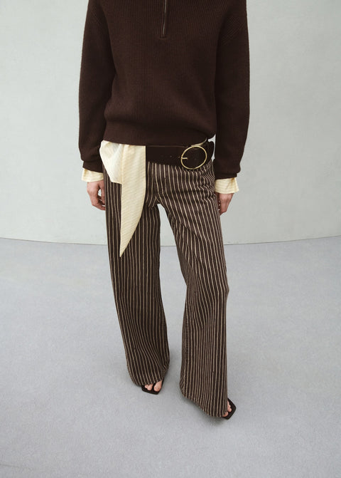 Mango jeans florchi in chocolate