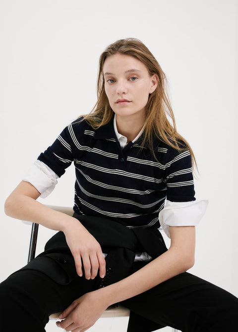 Mango sweater luccamc in navy