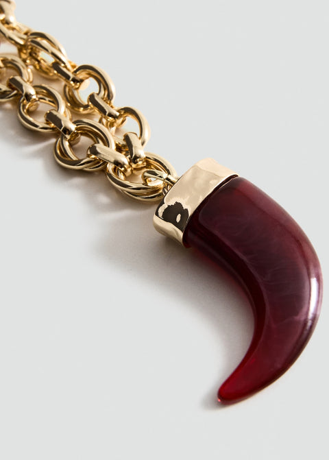 Mango necklace gemma in gold