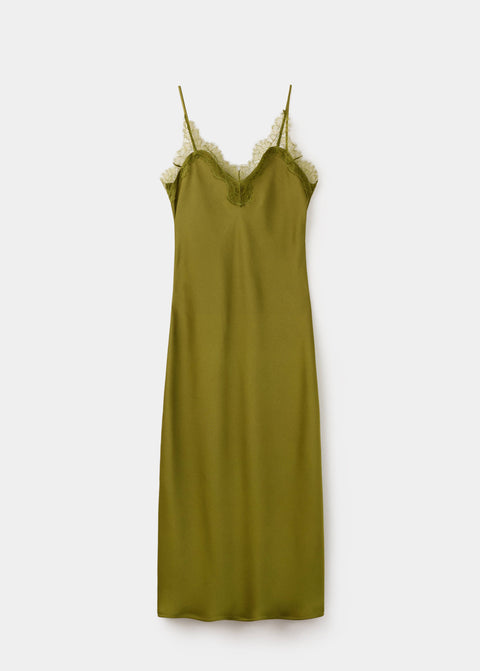Mango dress easy in green