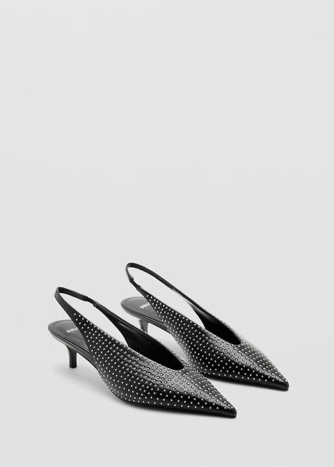 Mango shoes vis in black