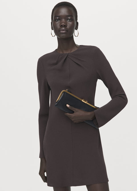 Mango dress sabi in brown