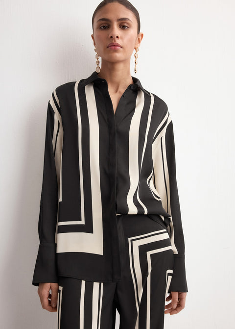 Mango blouse carol in black