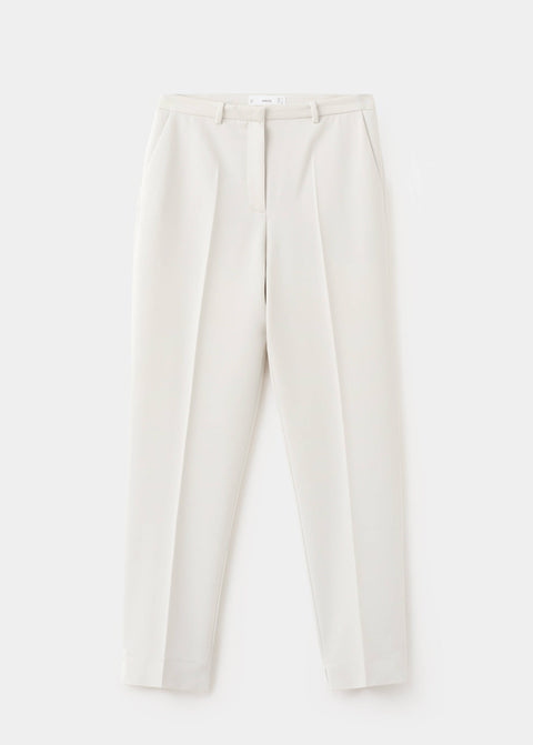 Mango trousers boreal in stone