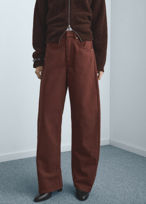 Mango jeans carol in terracotta