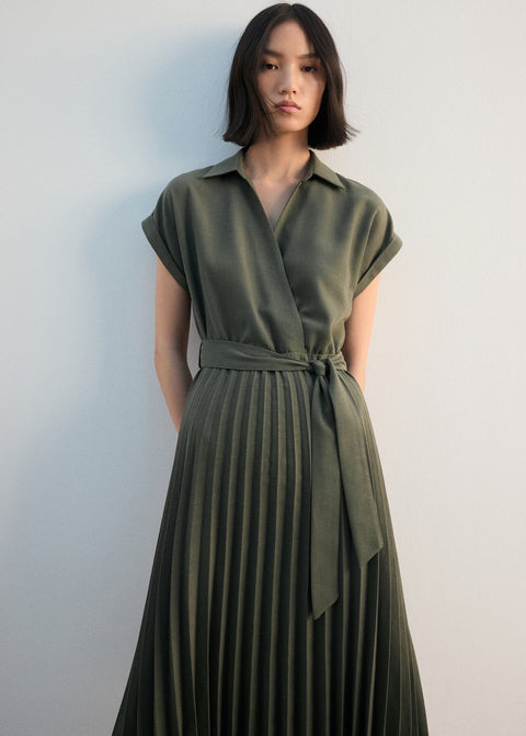 Mango dress esther in khaki