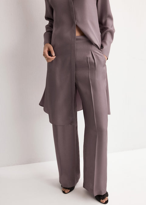 Mango trousers mina in pastel pink