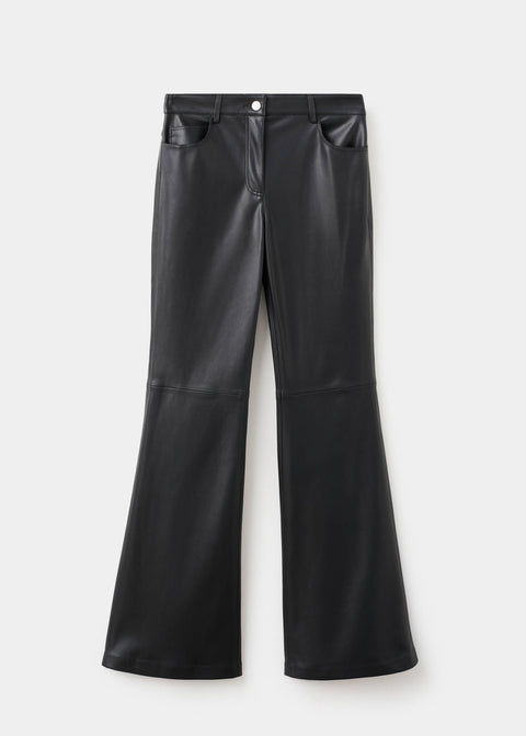 Mango trousers connie in black