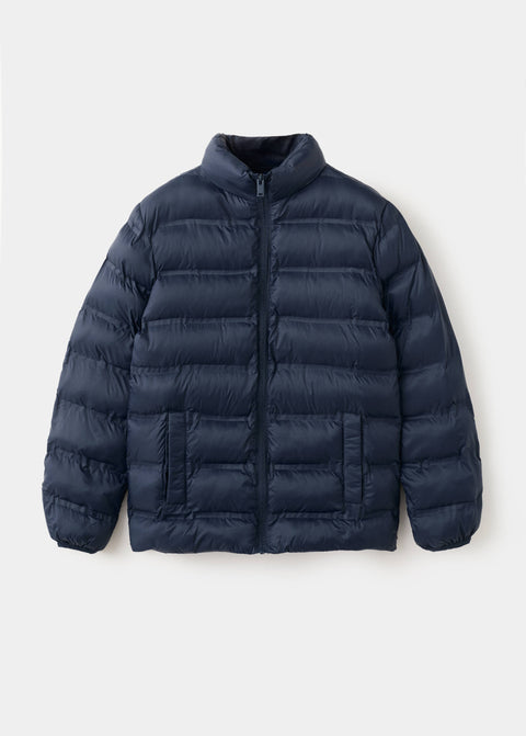 Mango puffer coat unico in navy