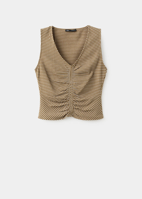 Mango top vion in khaki