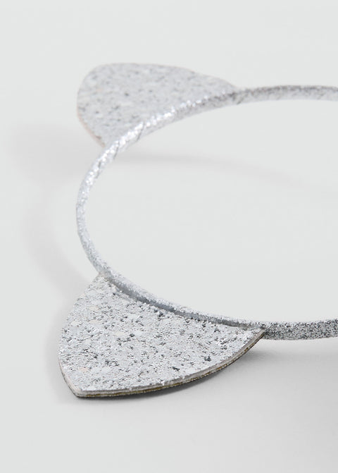 Mango headband orejas in silver