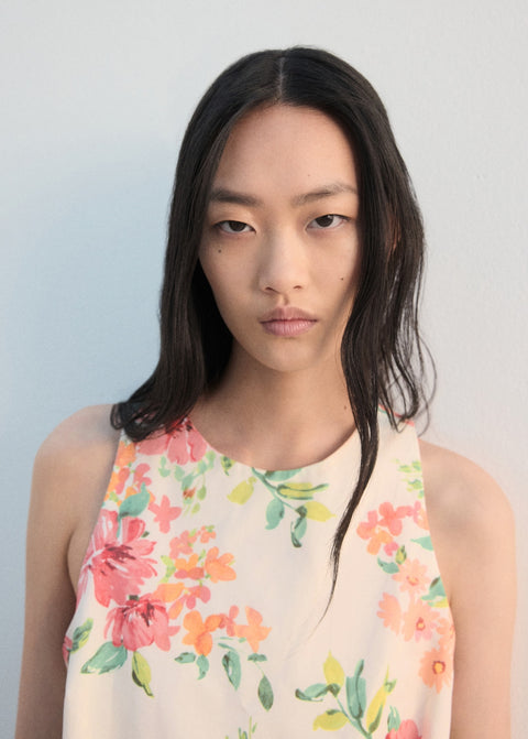 Mango top nico in off white