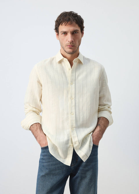 Mango shirt rug in raw