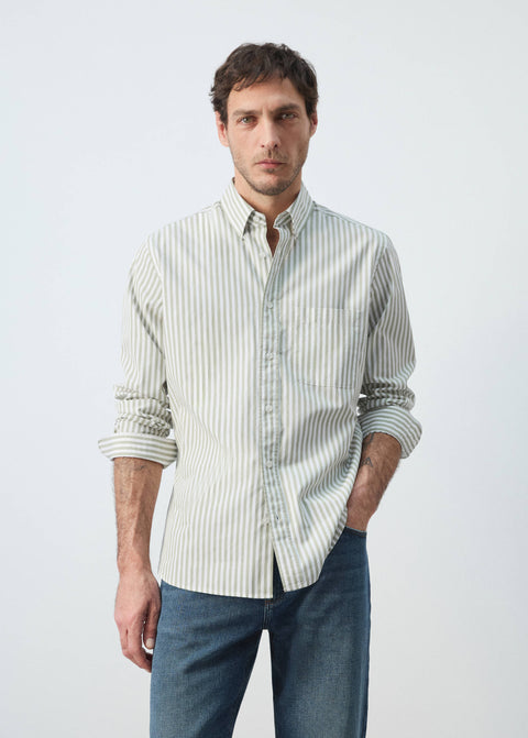 Mango shirt candela in pastel green