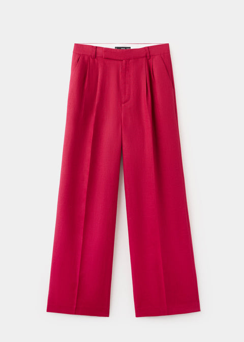 Mango trousers listela in red