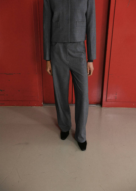 Mango trousers louis in grey