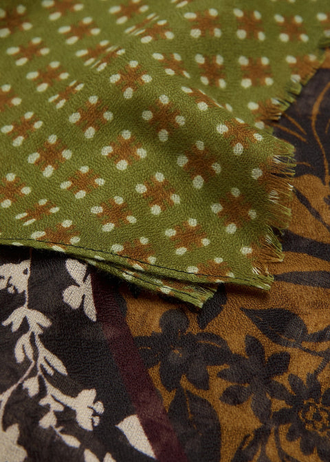 Mango foulard fabiana in green