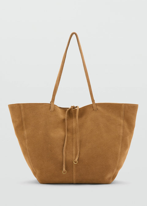 Mango totes bag mandri in leather