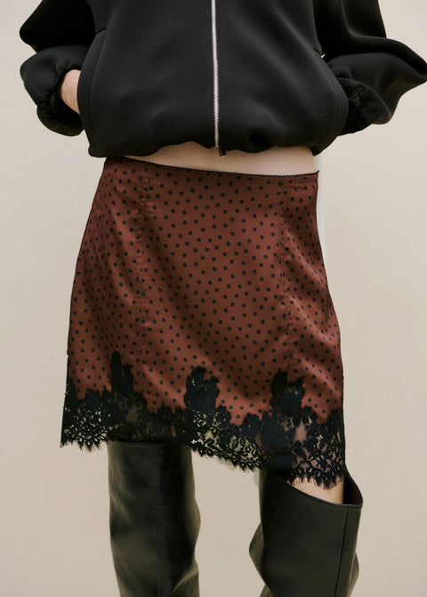 Mango skirt doty in brown