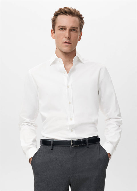 Mango shirt perseo in white