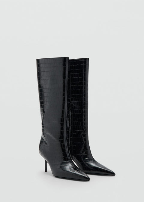 Mango boots brava in black