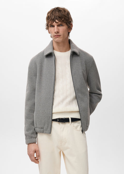 Mango overshirt bellecz in light vigore grey