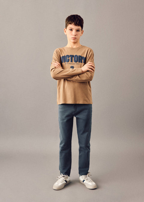 Mango trousers peru in navy