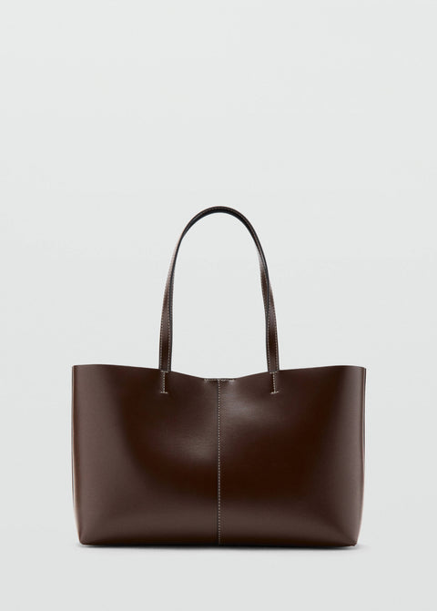 Mango shoulder bag manu in brown