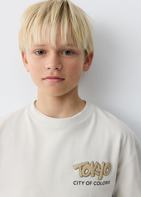 Mango t-shirt tokyo in ice
