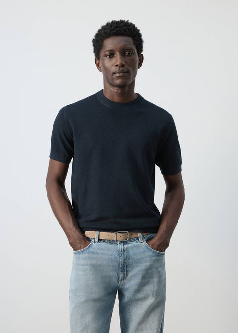 Mango t-shirt andrew in navy