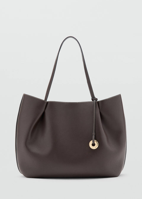 Mango large bag isabel in chocolate