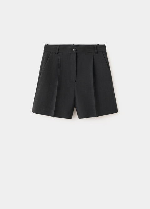 Mango bermudas napoli in black
