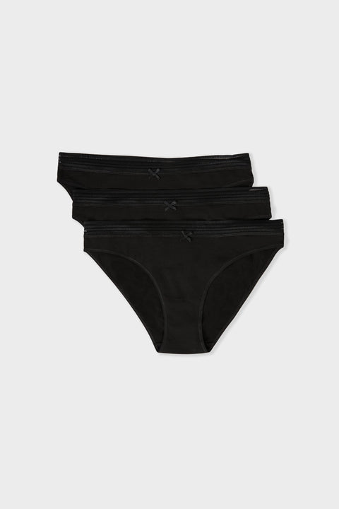 Etam jack lace - 3 slips in black