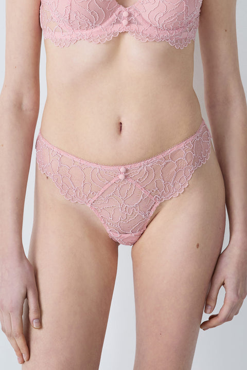 Etam coeur - tanga in rose poudre