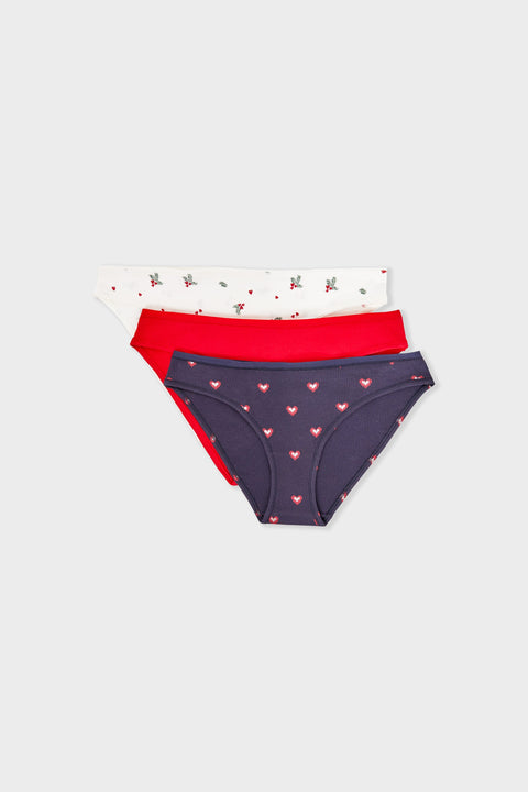 Etam johnnie - 3 slips 12-25 in red