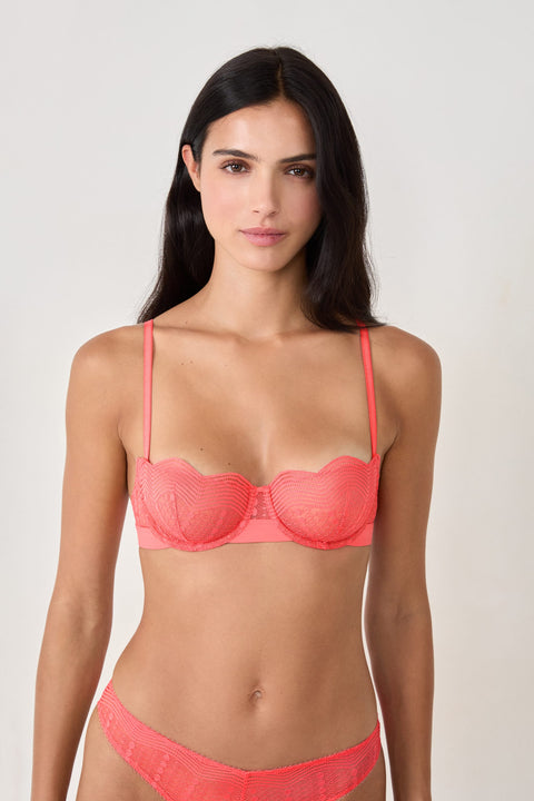 Etam envergure - N9 balconnet in coral