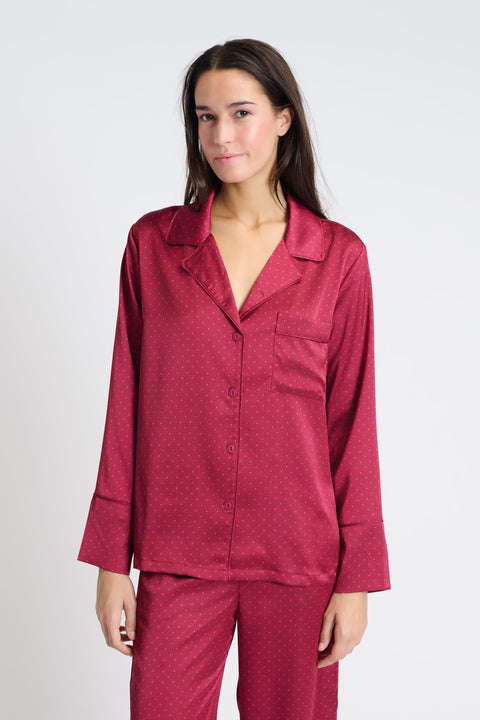 Etam irreelle - chemise spe in imp fond rose