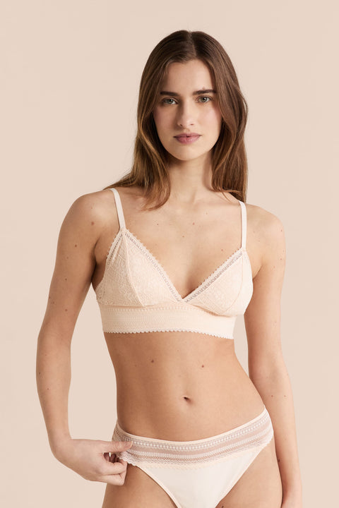 Etam aura - N8 triangle in blush