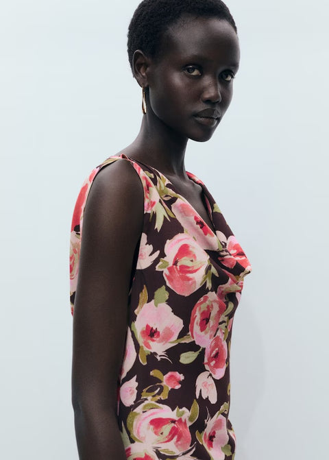 Mango dress winner in brown