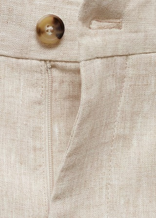 Mango trousers oyster in raw/unbleached - D8