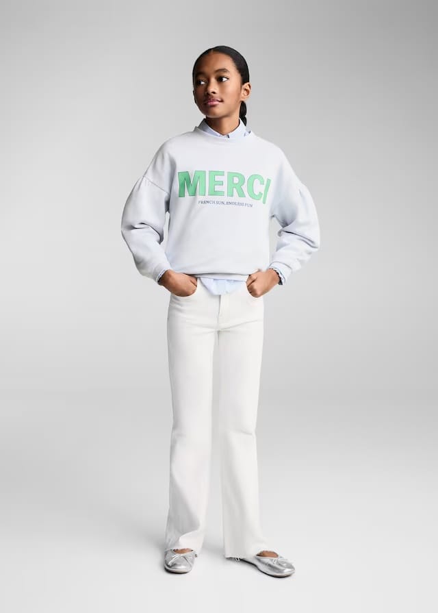 Mango jeans flarexl8 in off white