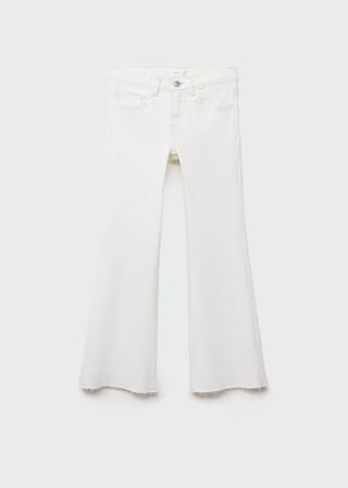 Mango jeans flarexl8 in off white