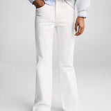 Mango jeans flarexl8 in off white