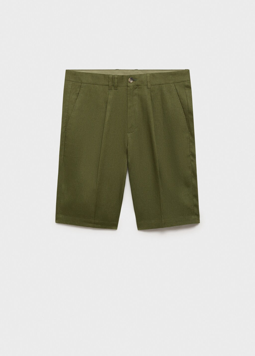 Mango bermudas yorgos in green - B