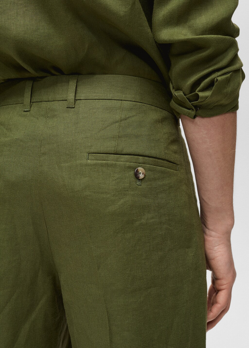 Mango bermudas yorgos in green - D6