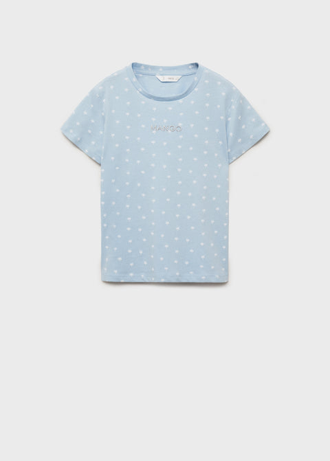 Mango t-shirt mngfi2 in celestial