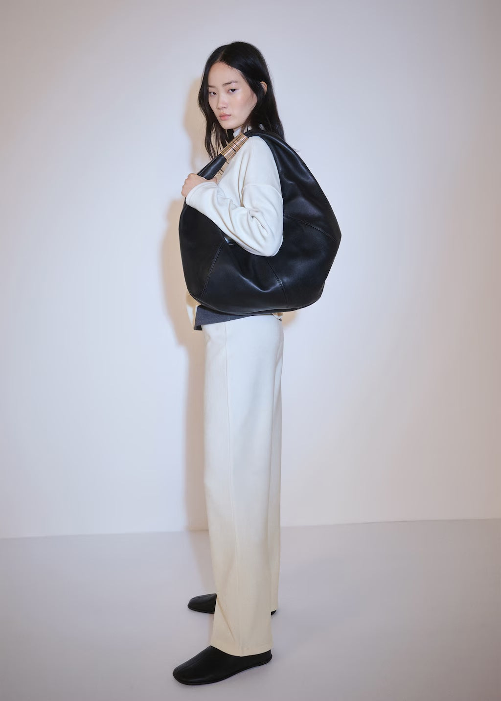 Mango trousers panita in raw/unbleached - 99999999_01