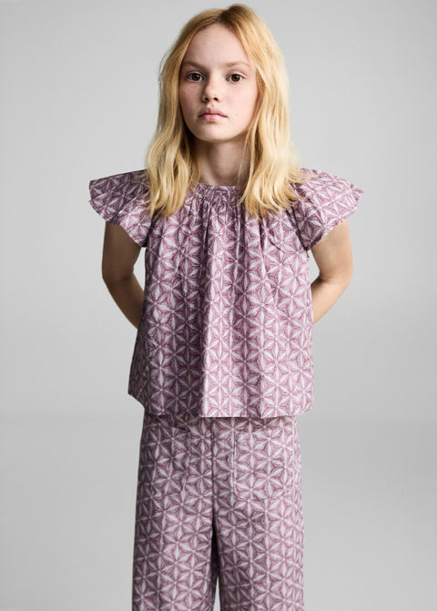 Mango trousers carlota in pink