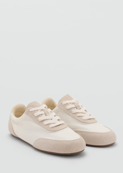 Mango trainers flat in white